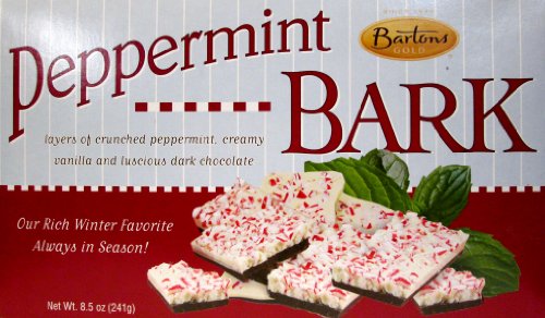 Bartons Gold Old Fashioned Peppermint Bark Dark Chocolate Holiday Candy, 8.5 Oz (Pack of 2) logo