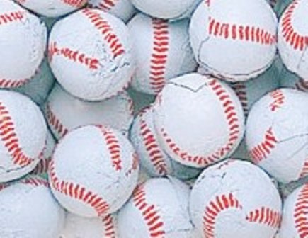 Baseballs Premium Solid Milk Chocolate Balls (1 Lb – 80 Pcs) logo