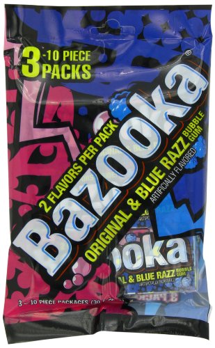 Bazooka Bubblegum, Original, 6.35 Ounce (Pack of 12) logo