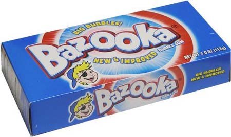 Bazooka Gum 25 Ct Party Box – 12 Pack logo