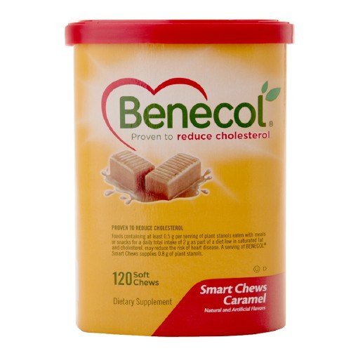 Benecol Smart Chews, Caramel, 120-count Soft Chews logo