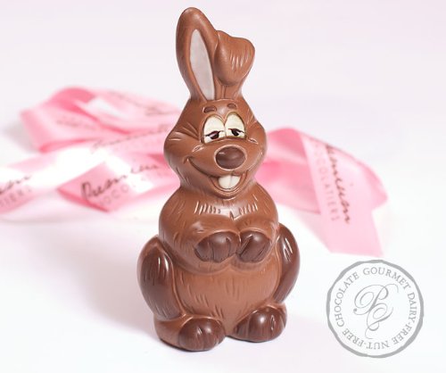 Benny The Laughing Chocolate Easter Bunny Milk Free Nut Free Gluten Free Vegan logo