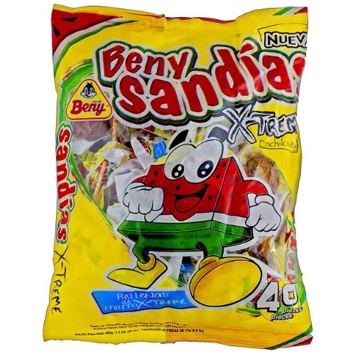 Beny Extreme Lollipop Watermelon (sandia) Flavor 40 Pops logo