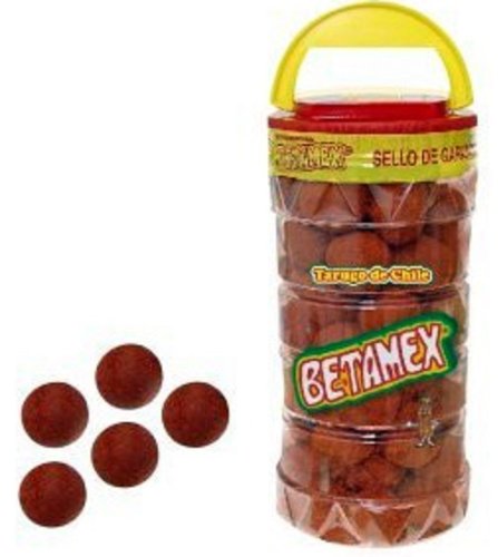 Betamex Tarugo Tamarindo Enchilado Mexican Hot Tamarind Candy Balls 100 Pcs logo