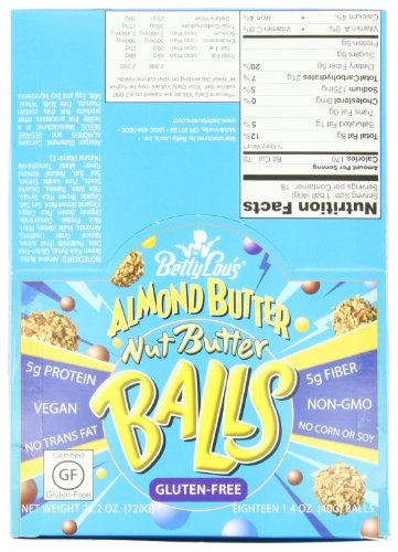 Betty Lou’s Almond Butter Nut Butter Balls, Gluten Free Packages (Pack of 18) logo