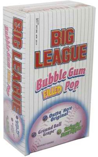 Big League Bubble Gum Filled Pops logo