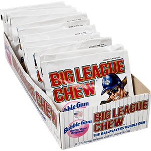 Big League Chew Outta Here Original Flavor Bubble Gum – 12 Counts logo