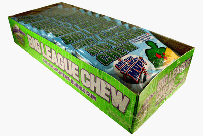 Big League Chew Sour Apple 12 Pack Box logo