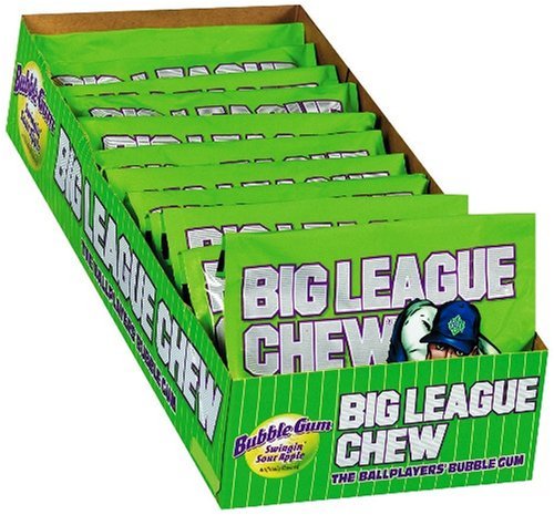 Big League Chew, Sour Apple, 2.1 ounce Pouch, 12-count logo