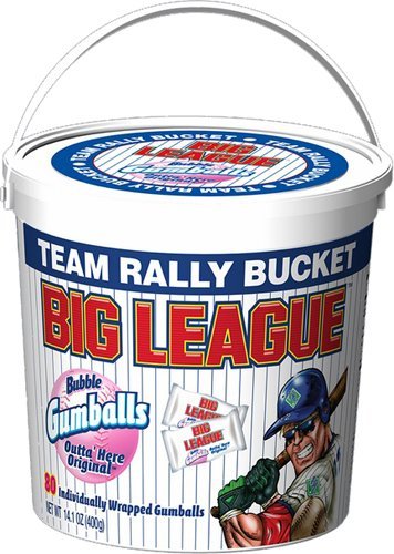 Big League Original Chew Team Rally Bucket, 240 Individually Wrapped Gumballs logo