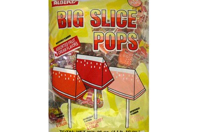 Big Slice Assorted Fruit & Cream Flavors, 48 Pop Bag logo