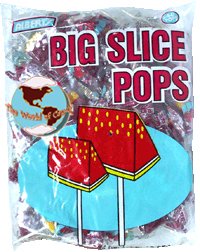 Big Slice Lollipops Strawberry Flavor, 48 Count logo