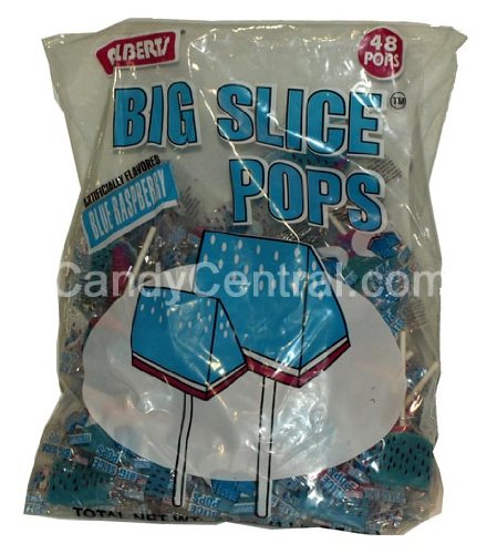Big Slice Pops Blue Raspberry (48 Ct Bag) logo