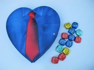 Birthday Gift For Dad, Large Blue Shirt With Red Tie Box Filled With Dove Chocolate An Assortment Of Dove Premium Specialty Chocolate Candies logo