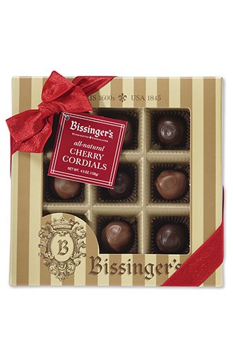 Bissingers Assorted Chocolate Covered Cherries Gift – 9 Pcs logo