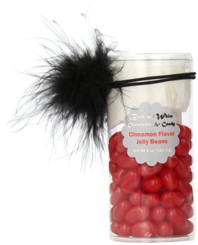 Black and White Chocolates & Candy Cinnamon Jelly Bean, 4 Ounce logo