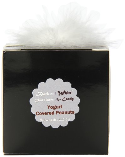 Black and White Chocolates & Candy Yogurt Covered Peanuts, 4 Ounce logo