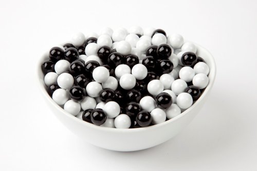 Black and White Sixlets (10 Pound Case) logo