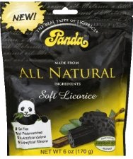 Black Bears Chew Bag -12 X 125g Brand: Panda Licorice logo