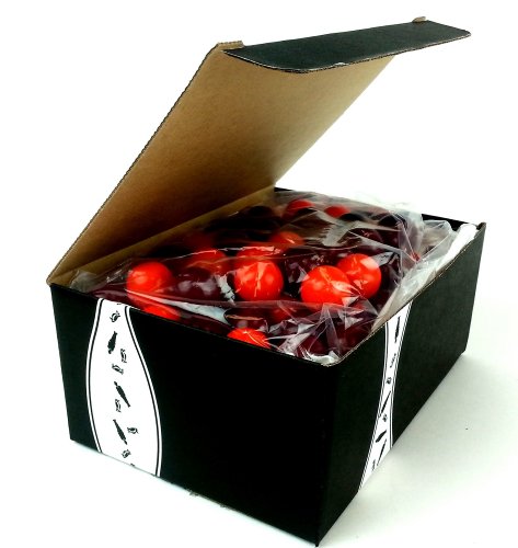 Black Cherry and Outrageous Orange Gumballs, 1lb Bag In A Gift Box logo