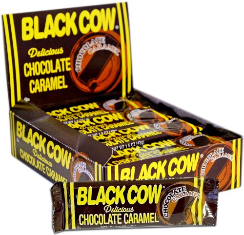 Black Cow Chocolate Caramel Candy 24ct. logo