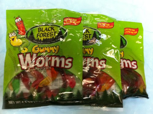 Black Forest Gummy Worms Hanging Bags, 4.5 Oz Bags (Pack of 3) logo