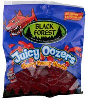 Black Forest Juicy Oozers Gummy Sharks Cherry — 4.25 Oz logo