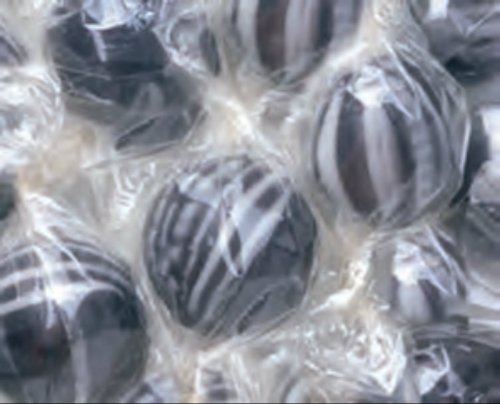 Black & White Black Licorice Hard Candy Balls 1lb Bag logo