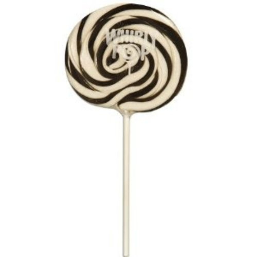 Black & White Fruity Whirly Pops 24 Lollipops logo