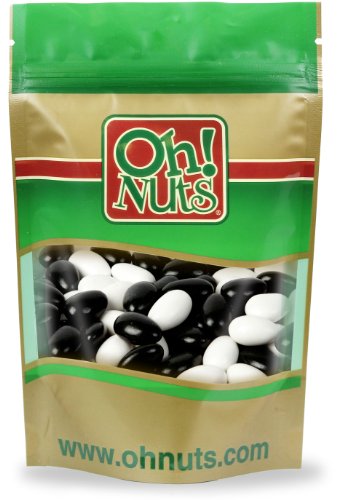 Black & White Tuxedo Jordan Almonds 5 Pound Bag – Oh! Nuts logo