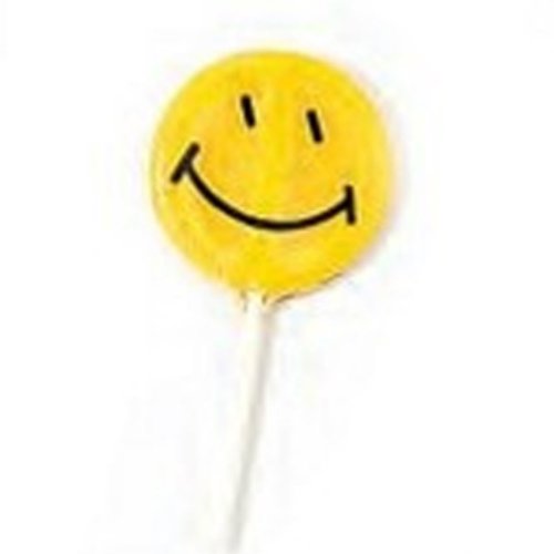 Black & Yellow Smiley Face Lollipops 1 Lollipop logo