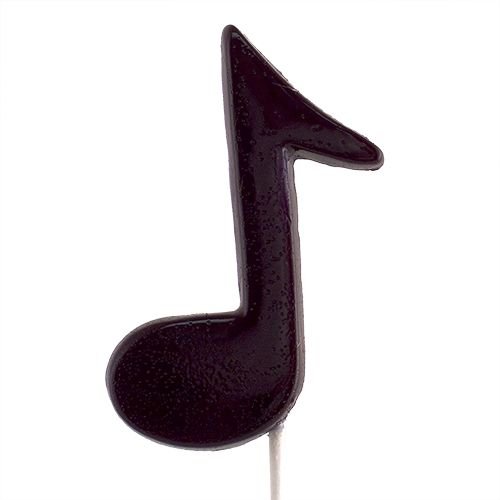 Black/white Music Note Lollipop logo