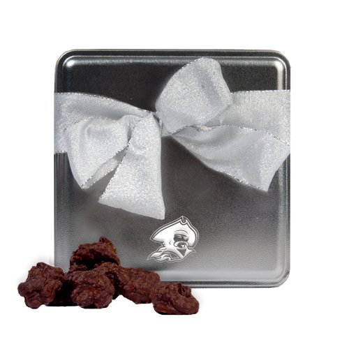 Blinn Decadent Chocolate Clusters Silver Medium Tin ‘buccaneer Head Engraved’ logo