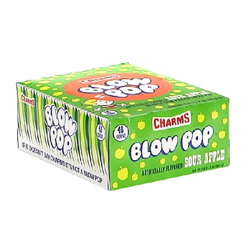 Blow Pops Sour Apple (Pack of 48) logo