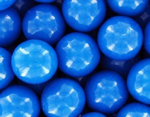 Blue 1 Inch Gumballs 1lb Bag logo