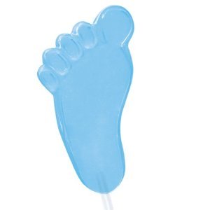 Blue Baby Foot Lollipops 120ct Bag logo