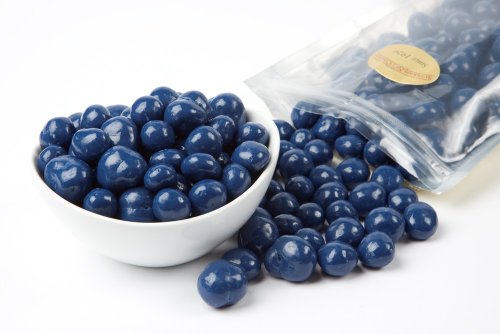 Blue Chocolate Covered Blueberries (1 Pound Bag) logo