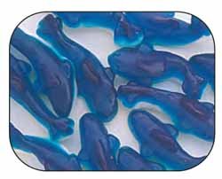 Blue Gummi Gummy Sharks Candy 1 Pound Bag logo