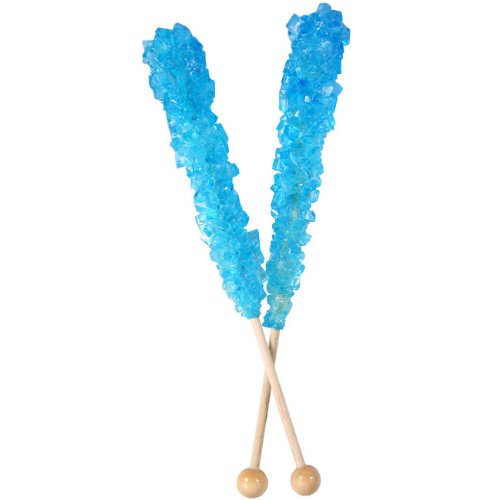 Blue Raspberry Flavored Swizzle Stick – Rock Candy On Stick, 10 Count logo