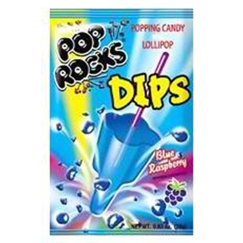 Blue Raspberry Pop Rocks Dips Candy Packs 1 Count logo