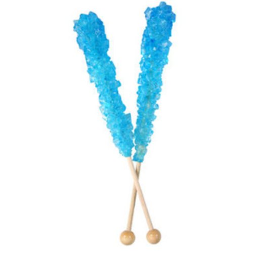 Blue Raspberry Rock Candy Sticks (unwrapped) 60 Count logo