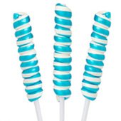 Blue & White Raspberry Tesla’s Tiny Twist Lollipops 10 Piece Box logo