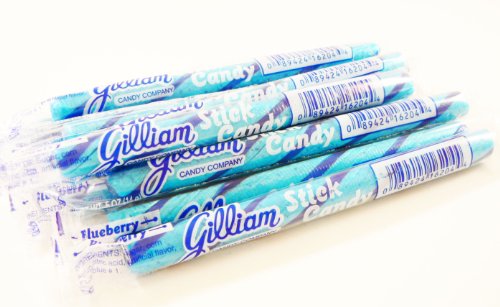 Blueberry Blue Old Fashioned Hard Candy Sticks: 10 Count (individually Wrapped) logo