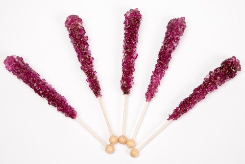 Blueberry Wrapped Rock Candy Sticks (10 Pieces) logo