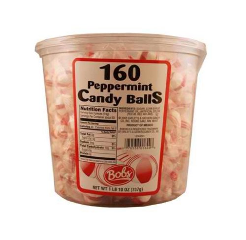 Bobs Peppermint Candy Balls – Jar 160/1.1lb logo