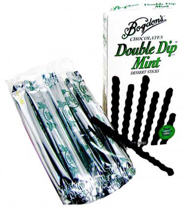 Bogdon’s Reception Sticks – Double Dip Mint/peppermint Chocolate, Green Box, 2.625 Oz, 1 Count logo