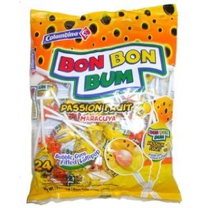 Bon Bon Bum Colombina Lollipops Passion Fruit 24 Units/bon Bon Bum De Maracuya logo