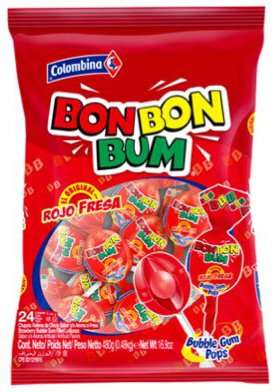 Bon Bon Bum Lollipops 24 Unit Bag (1 Pack) logo