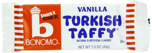 Bonomo Turkish Taffy Bar, Vanilla, 1.5 Ounce (Pack of 24) logo