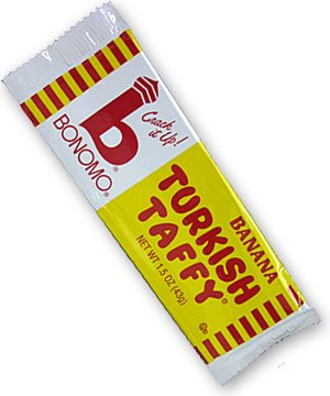 Bonomo Turkish Taffy Bars logo